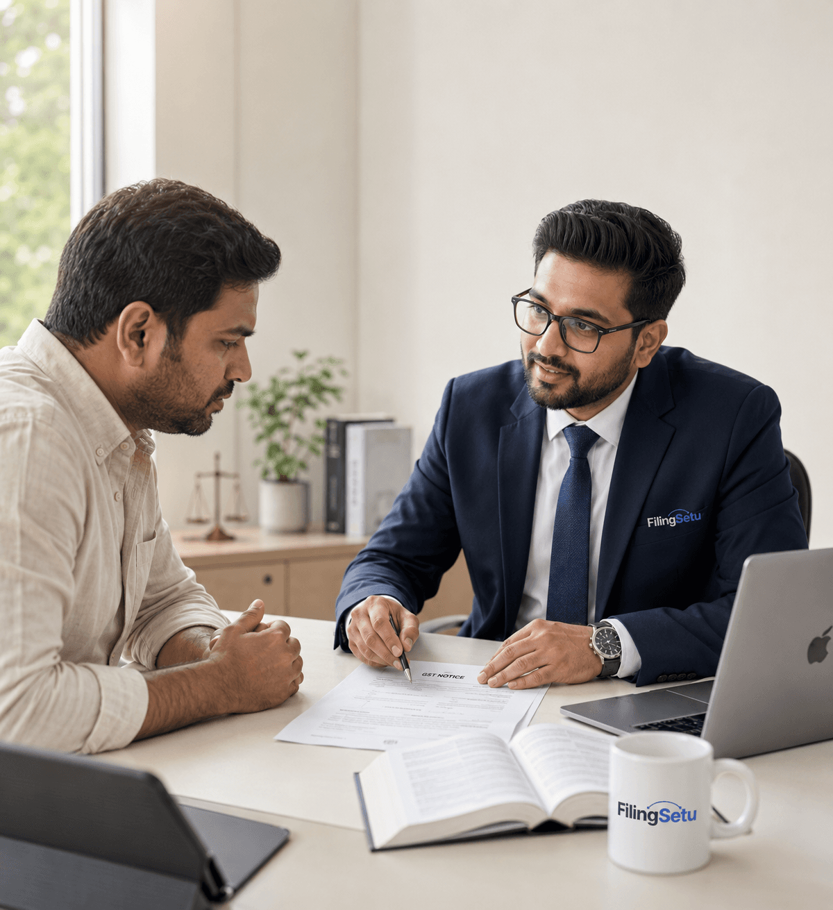 GST notice reply drafted and filed by FilingSetu