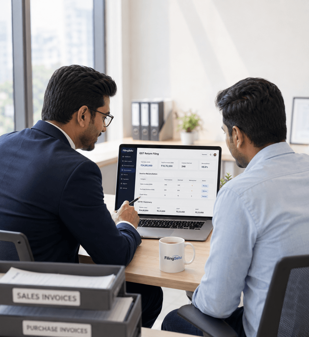 GST return filing for Indian businesses by FilingSetu