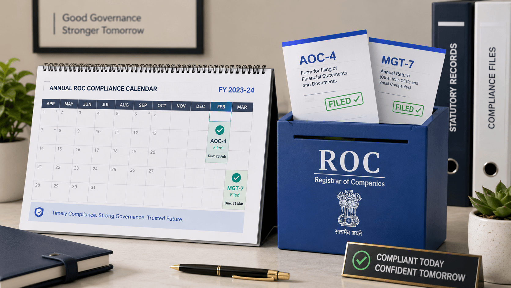 Annual ROC compliance for Private Limited Companies: AOC-4 and MGT-7 — FilingSetu guide