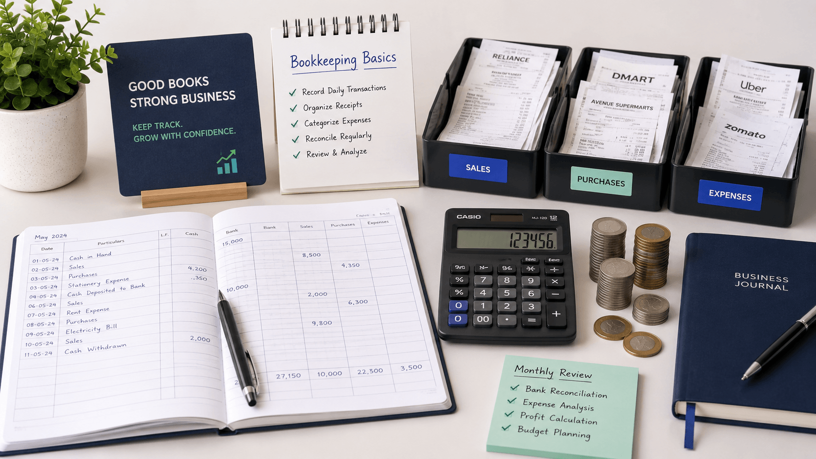 Bookkeeping basics every small business in India should know — FilingSetu blog article