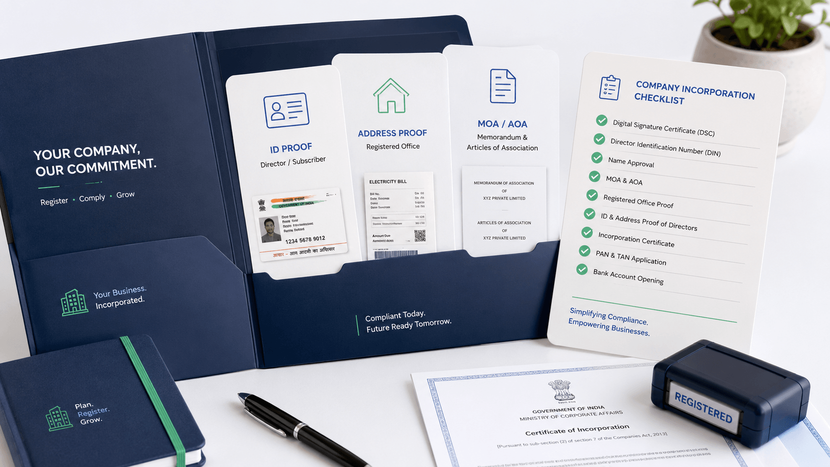Documents required for company incorporation in India — FilingSetu guide