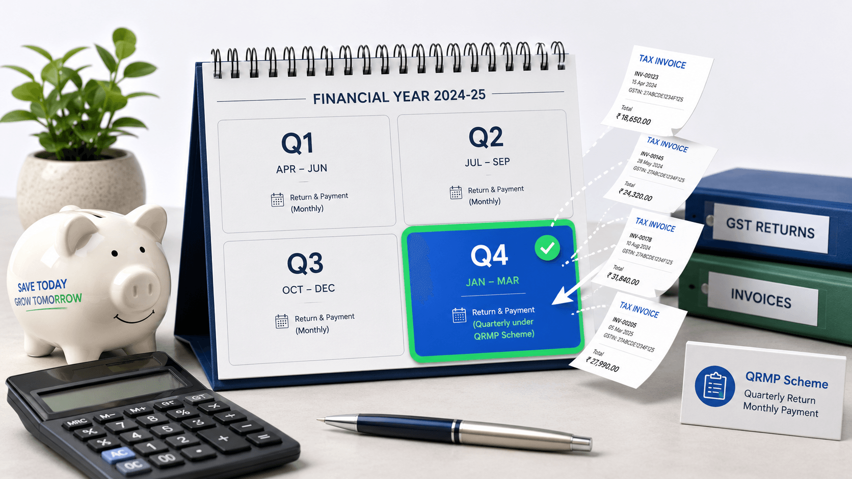 QRMP scheme explained: quarterly GST returns for small businesses — FilingSetu guide