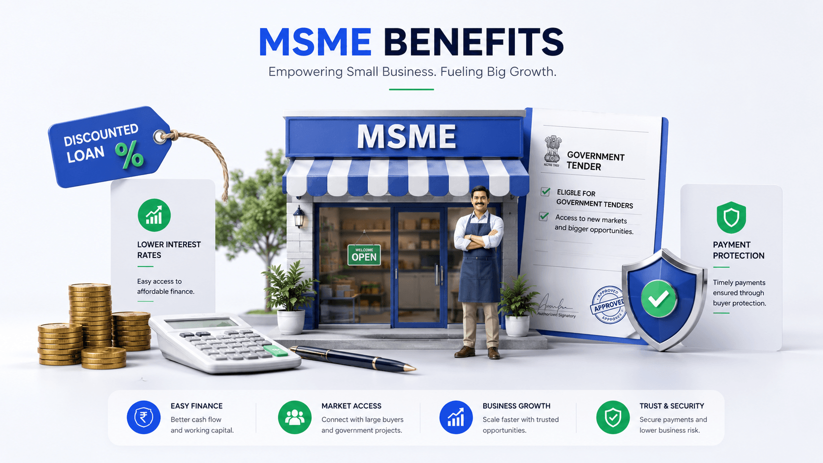 MSME benefits: cheaper loans, tender access and payment protection — FilingSetu blog article