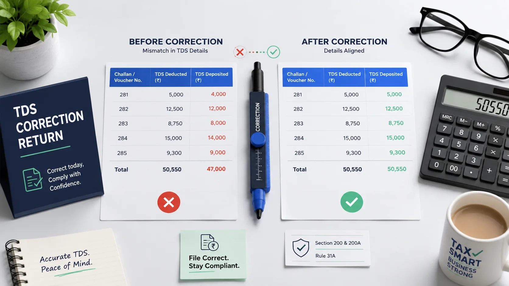 How to file a TDS correction return (revised TDS return) — FilingSetu blog article