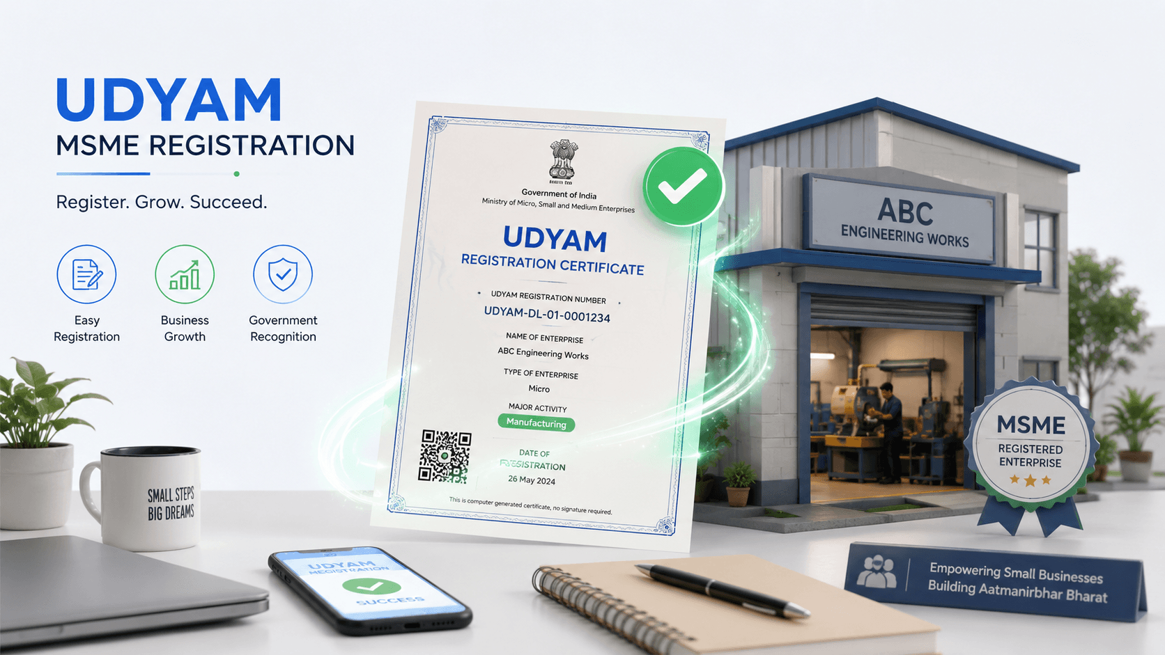 Udyam (MSME) registration: eligibility, benefits and process — FilingSetu blog article