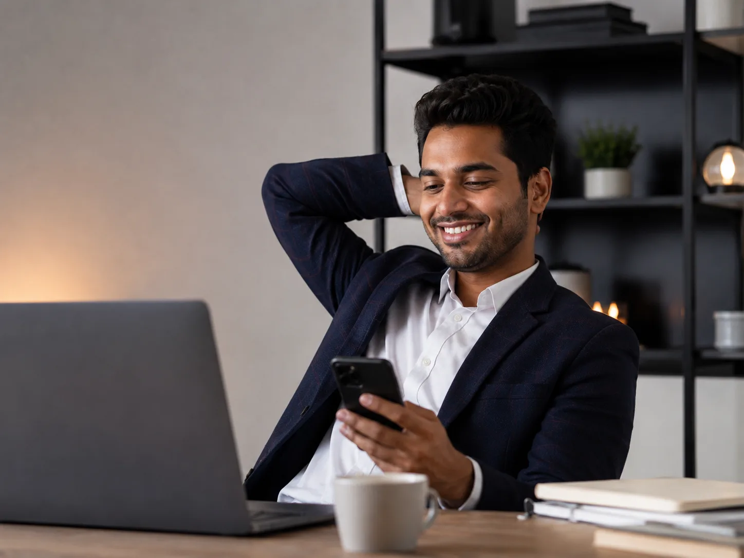 Business owner relaxed after FilingSetu completed their GST and tax filing