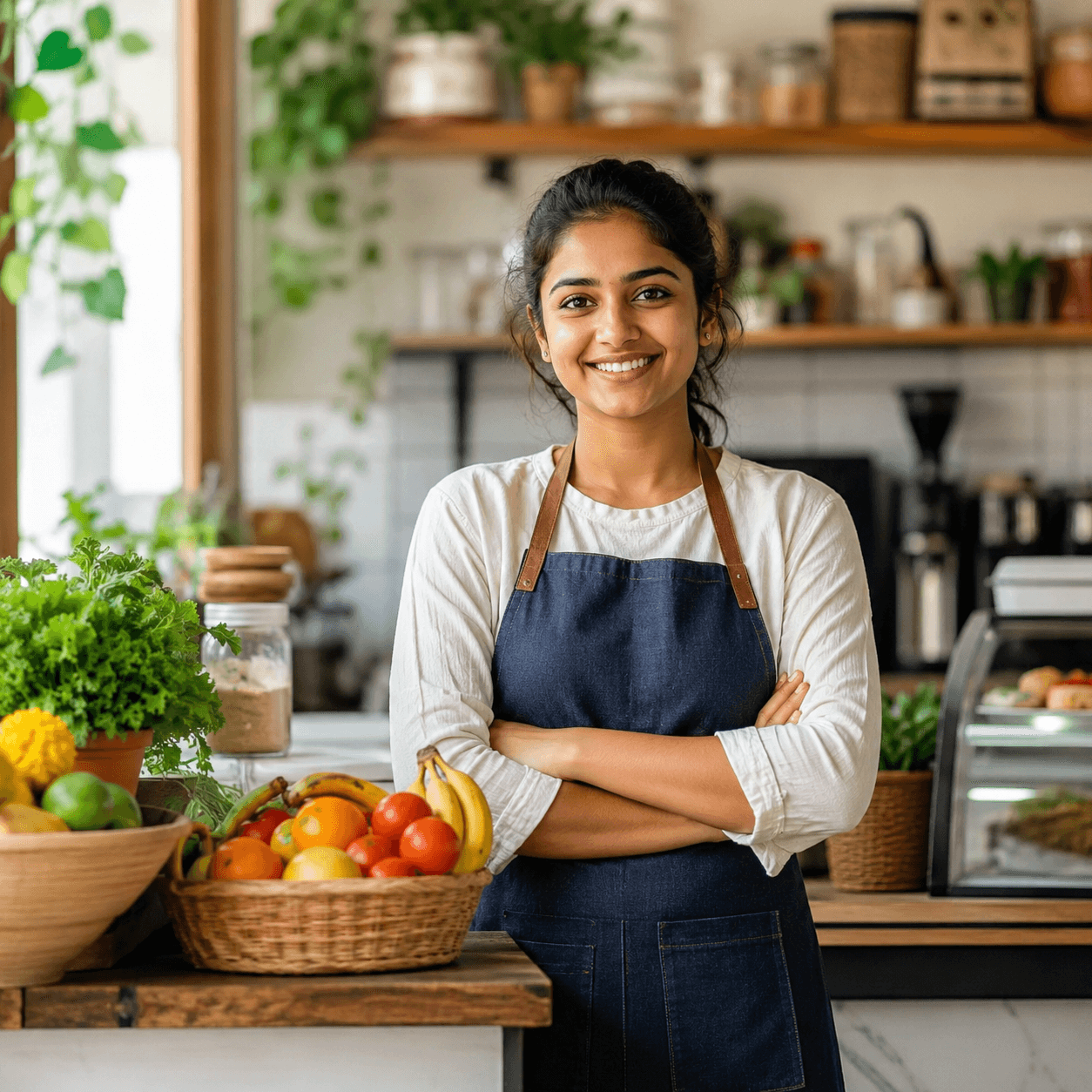 Food business owner with an FSSAI food licence registration