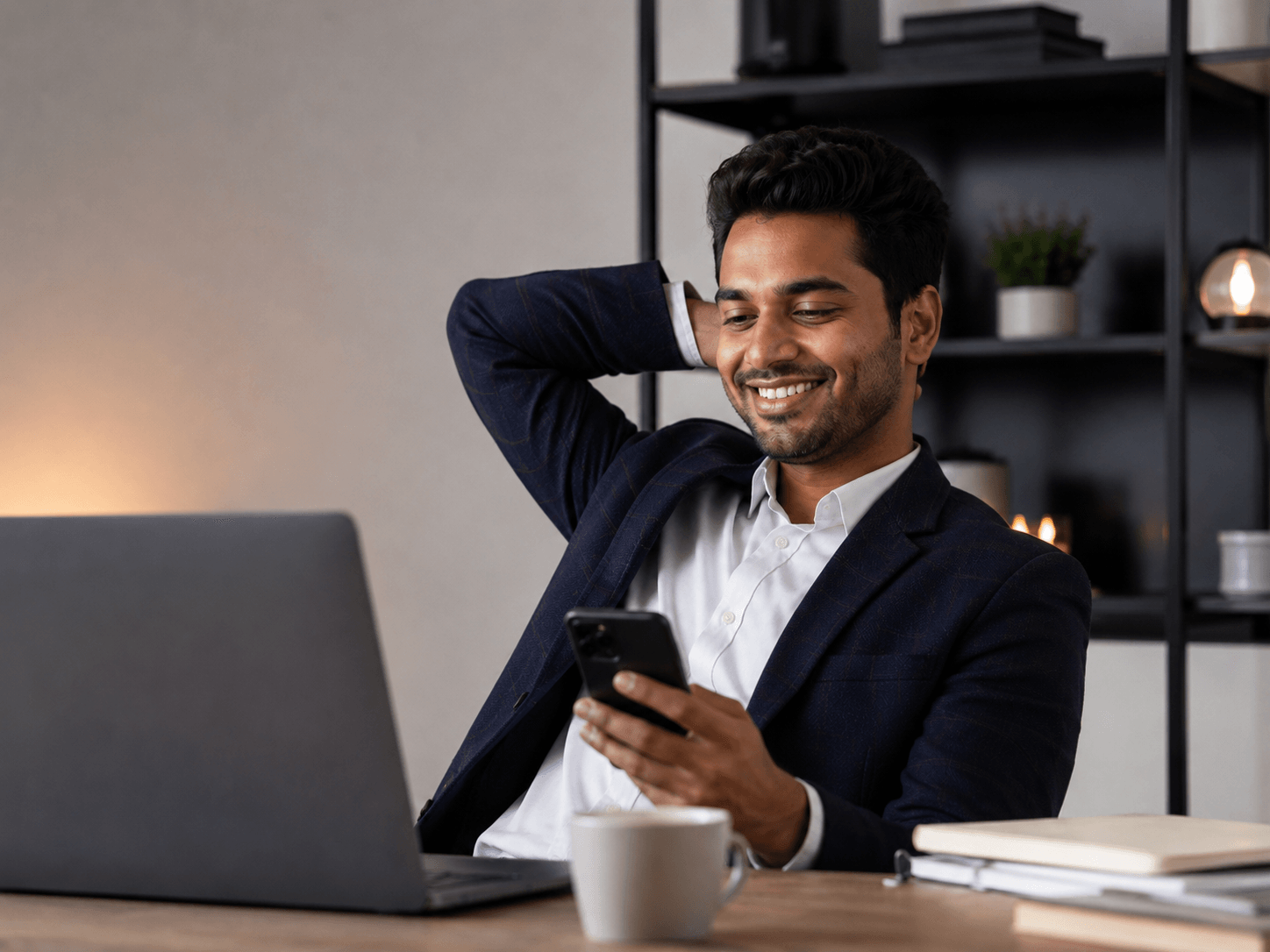 Business owner relaxed after FilingSetu completed their GST and tax filing