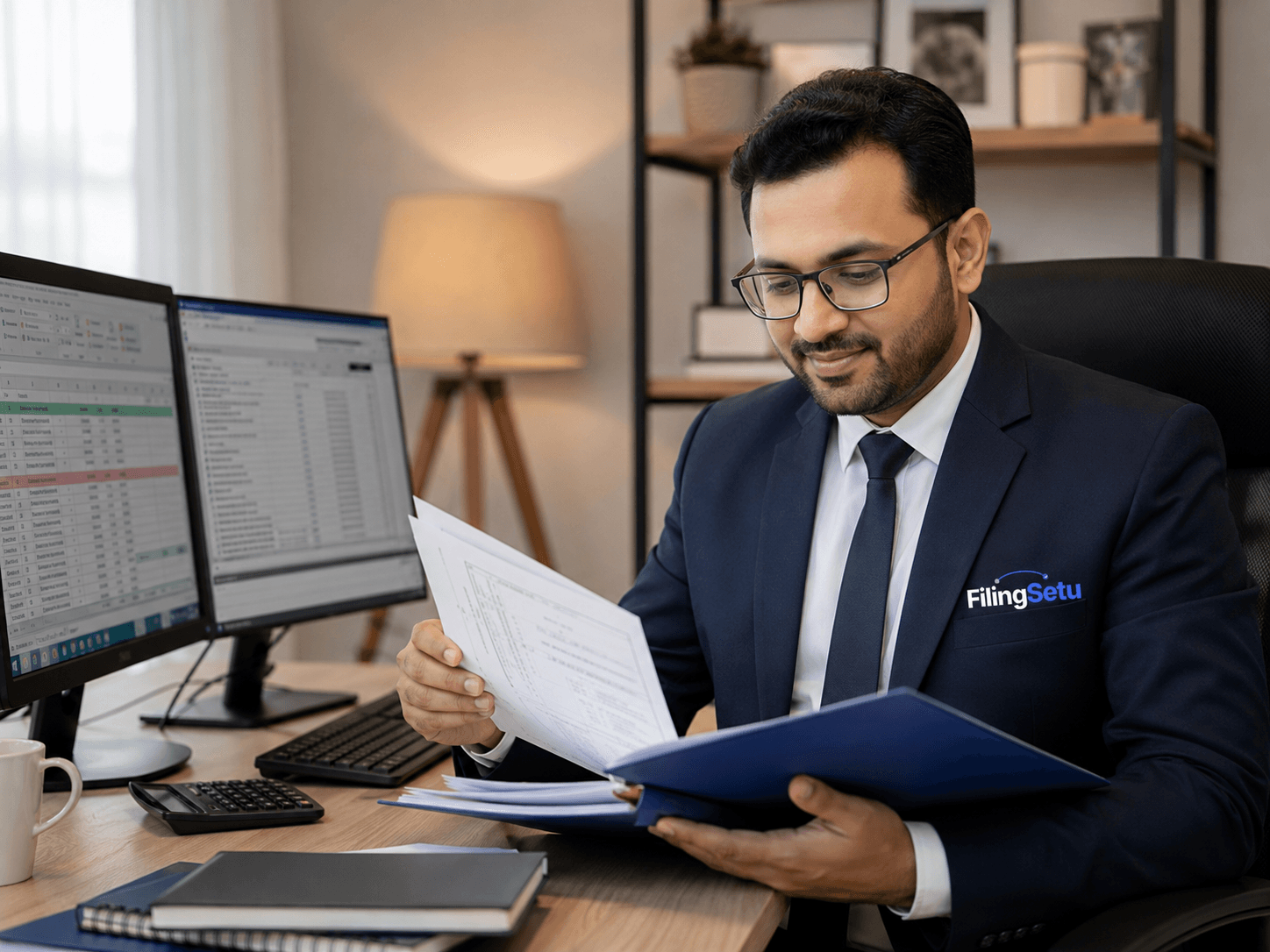 FilingSetu accountant tracking GST and income tax return filing status