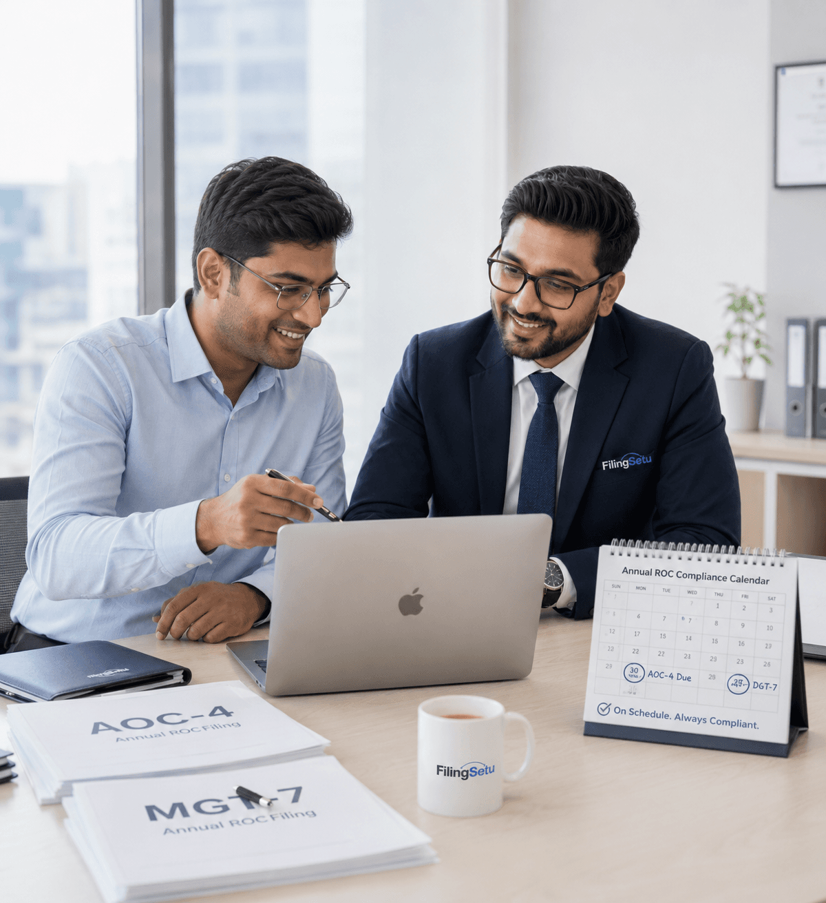Annual ROC filing for Indian companies, OPCs and LLPs by FilingSetu