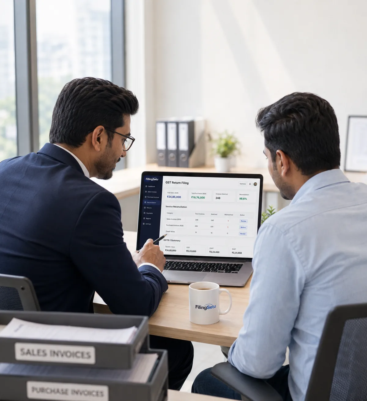 GST return filing for Indian businesses by FilingSetu